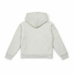 Sherpa-Lined Organic Cotton Zip Hoodie Sand Bonton Fashion Children -Bonton Best Sales sherpa lined organic cotton zip hoodie sand bonton fashion children 2