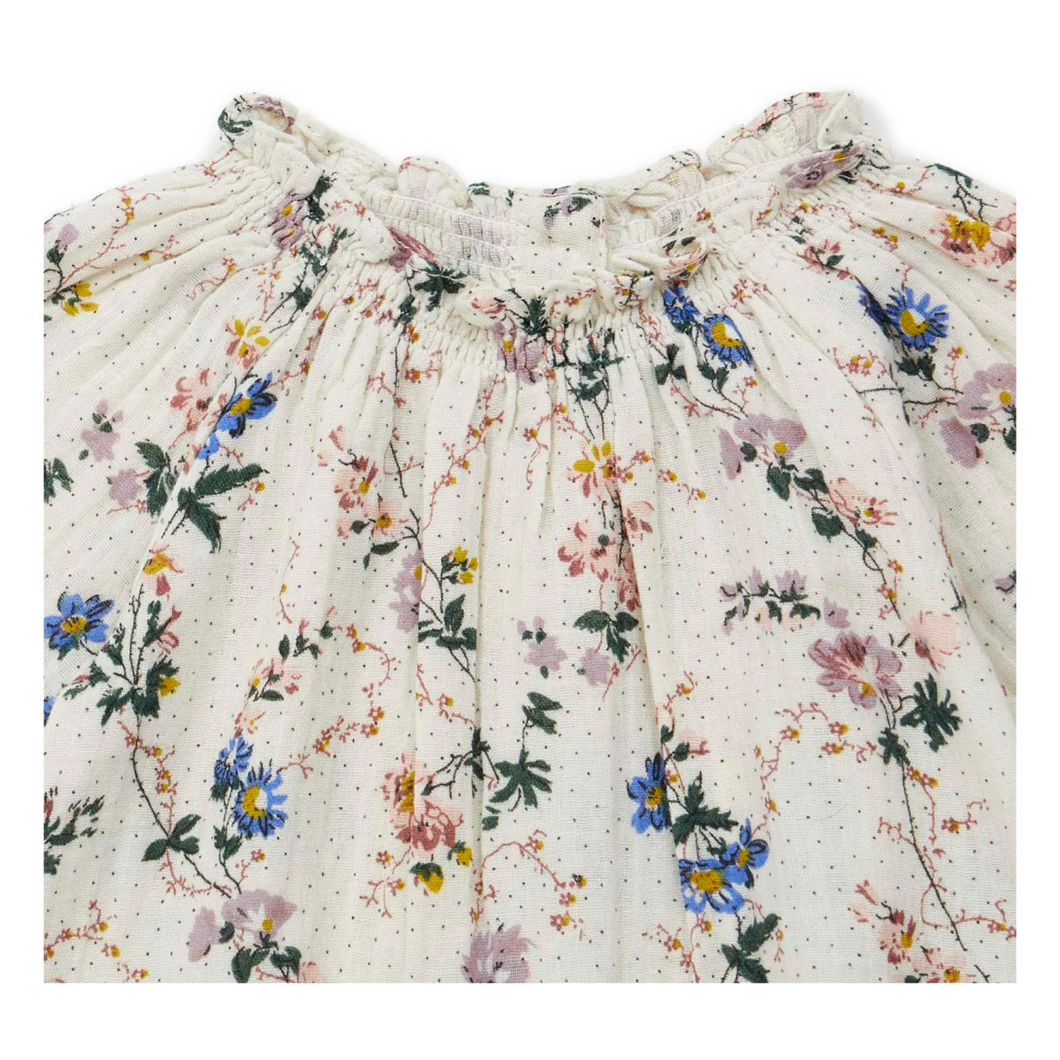 Simba Organic Cotton Muslin Blouse Ecru Bonton Fashion Baby 2 Simba Organic Cotton Muslin Blouse Ecru Bonton Fashion Baby - Image 2