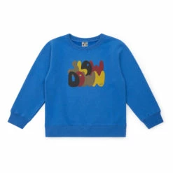 Slow Boy Organic Cotton Sweatshirt Blue Bonton Fashion Children