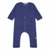Soft Fleece Jumpsuit Blue Bonton Fashion Baby