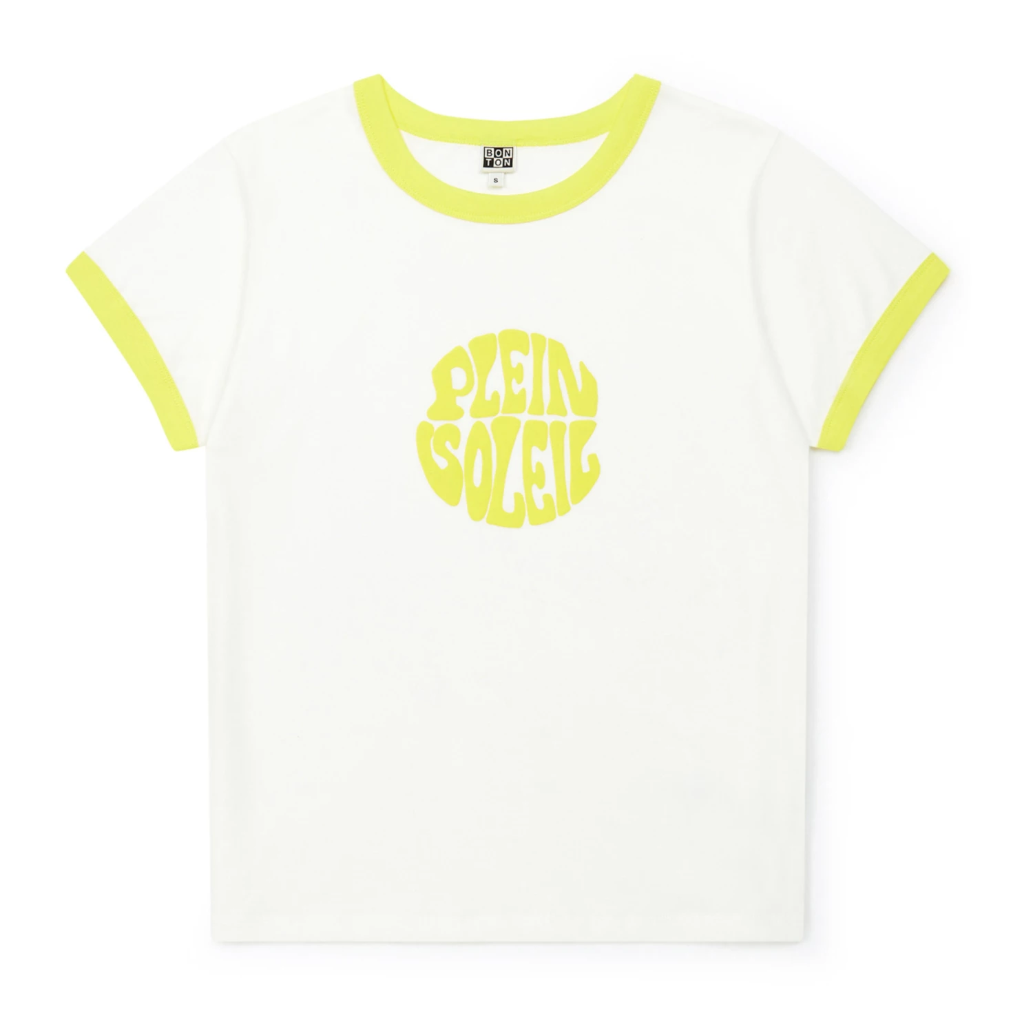 Soleil Organic Cotton T-shirt - Women's Collection - Ecru Bonton Fashion Adult 1 Soleil Organic Cotton T-shirt - Women's Collection - Ecru Bonton Fashion Adult