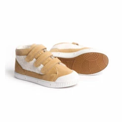 Spring Court x Bonton Exclusive - Fur-Lined Sneakers Camel Bonton Shoes Children -Bonton Best Sales spring court x bonton exclusive fur lined sneakers camel bonton shoes children 2