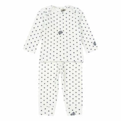 Star Crop Top + Leggings Ecru Bonton Fashion Baby