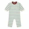 Striped Woollen Jumpsuit Blue Bonton Fashion Baby