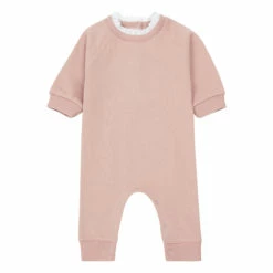 Tadam Organic Fleece Jumpsuit Pink Bonton Fashion Baby