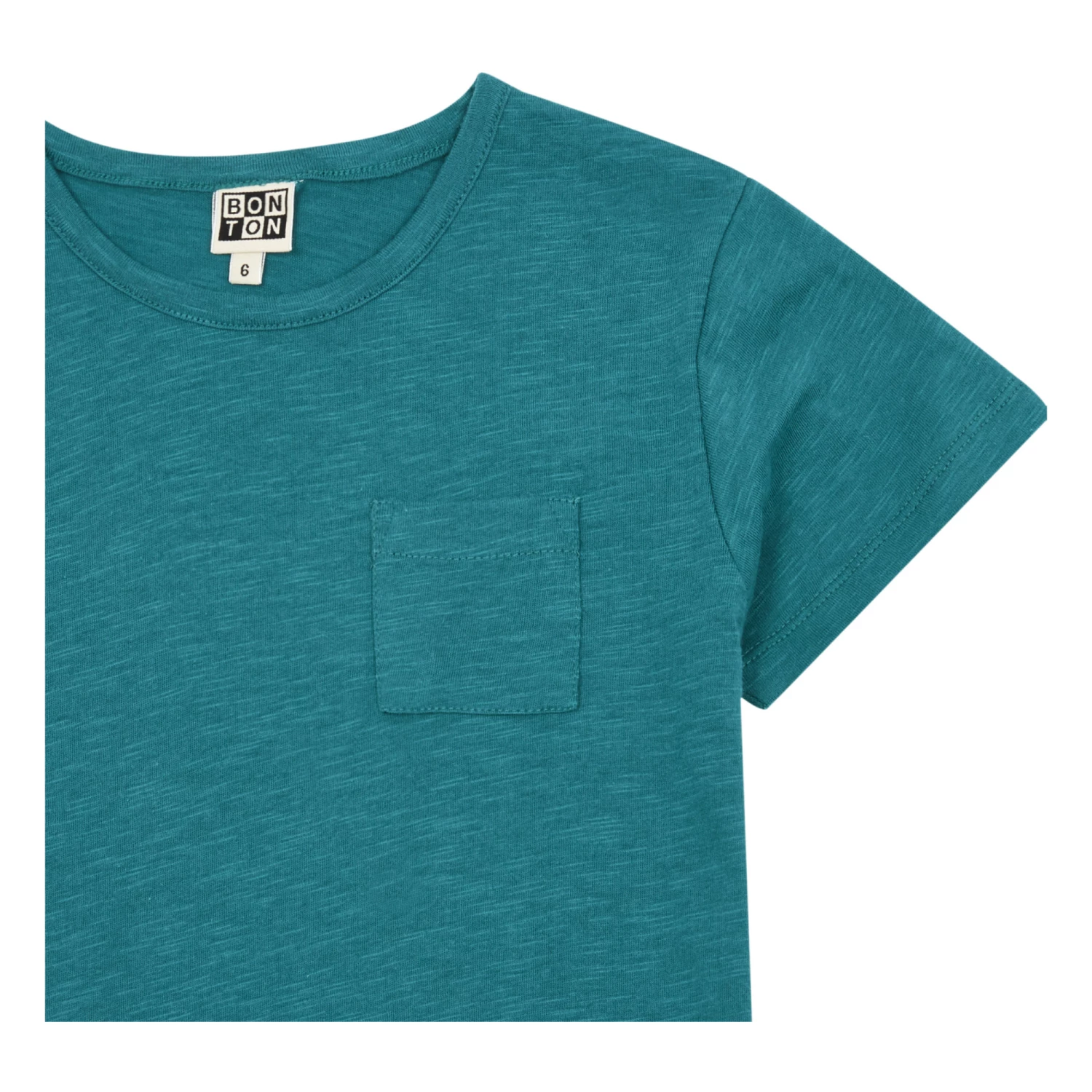 Teddy Organic Cotton T-shirt Green Bonton Fashion Children 2 Teddy Organic Cotton T-shirt Green Bonton Fashion Children - Image 2