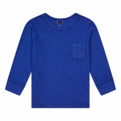 Teeg Organic Cotton Slub T-shirt Blue Bonton Fashion Children