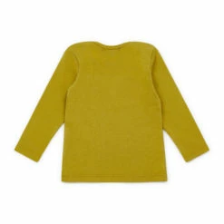 Tina Organic Cotton T-shirt Ochre Bonton Fashion Baby -Bonton Best Sales tina organic cotton t shirt ochre bonton fashion baby 2