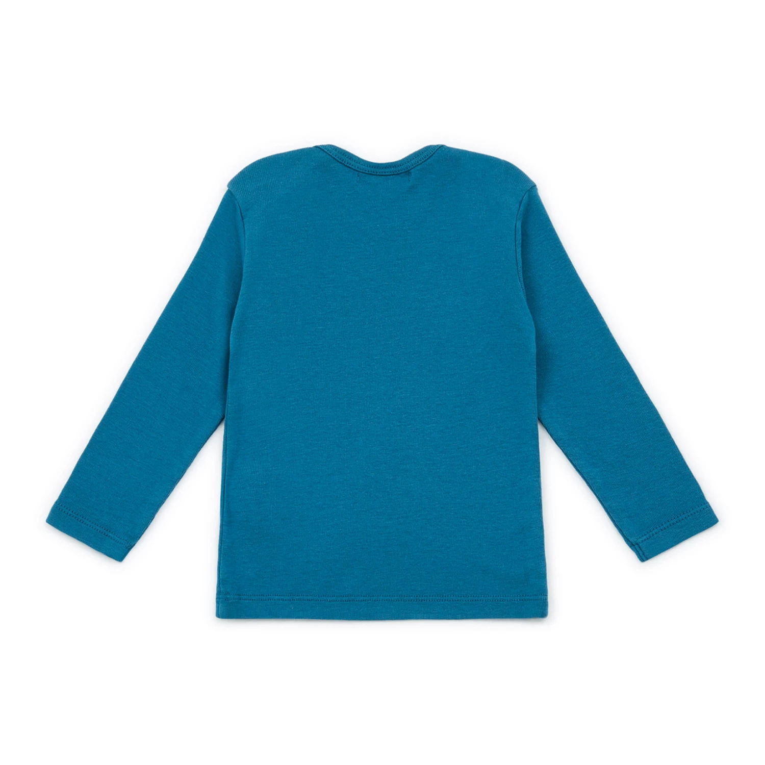 Tina Organic Cotton T-shirt Peacock blue Bonton Fashion Baby 3 Tina Organic Cotton T-shirt Peacock blue Bonton Fashion Baby - Image 3