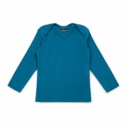 Tina Organic Cotton T-shirt Peacock blue Bonton Fashion Baby