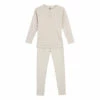Tudors Organic Cotton Floral Pyjamas Light grey Bonton Fashion Children
