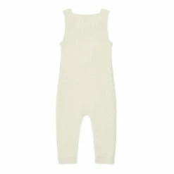Wool and Minota Cotton Dungarees Ecru Bonton Fashion Baby -Bonton Best Sales wool and minota cotton dungarees ecru bonton fashion baby 2