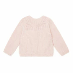 Woollen Cardigan Pale pink Bonton Fashion Baby 5 Woollen Cardigan Pale pink Bonton Fashion Baby -Bonton Best Sales woollen cardigan pale pink bonton fashion baby 2