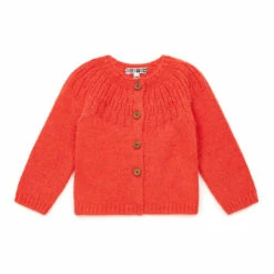 Woollen Cardigan Red Bonton Fashion Baby