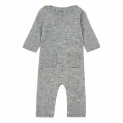 Woollen Jumpsuit Grey Bonton Fashion Baby